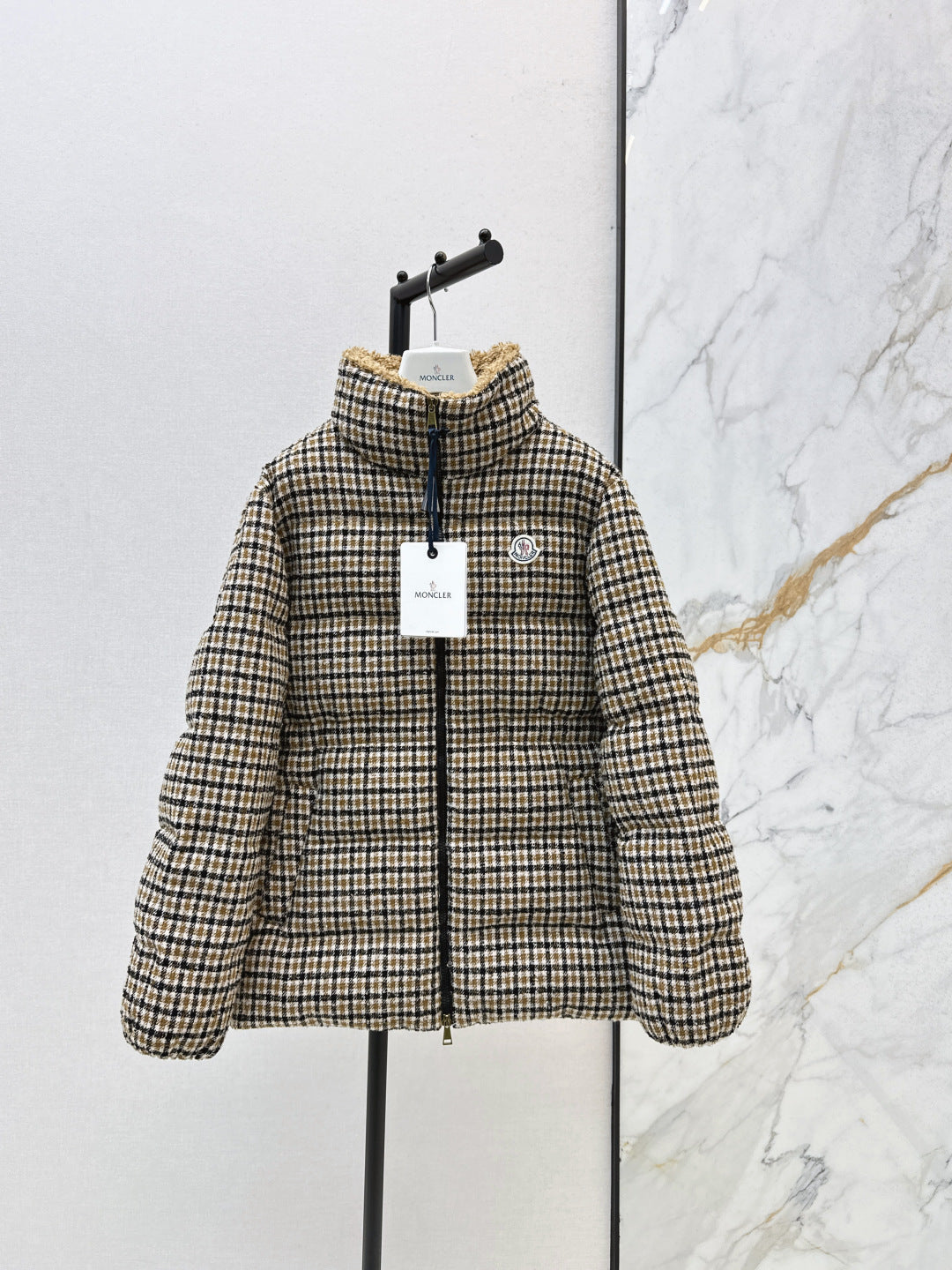 Monc NEW houndstooth down jacket
