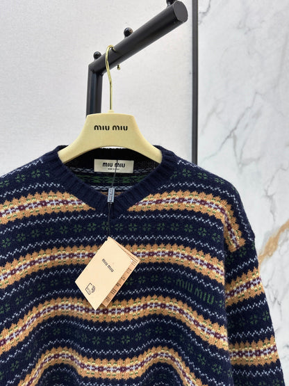 Miu NEW jacquard sweater