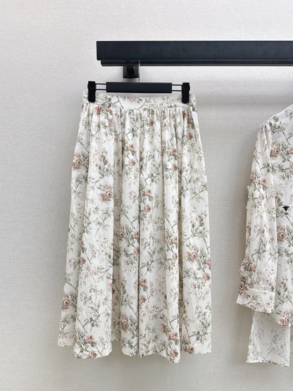 CD NEW floral skirt
