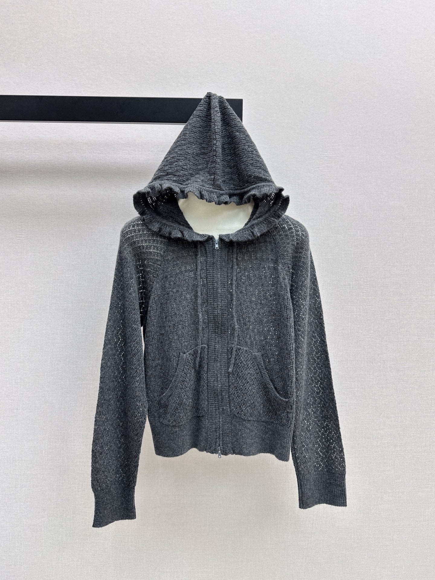 CD NEW Hooded Knit Cardigan