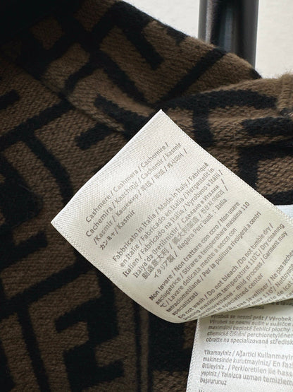 Fend NEW Wool Shawl Hooded Cape