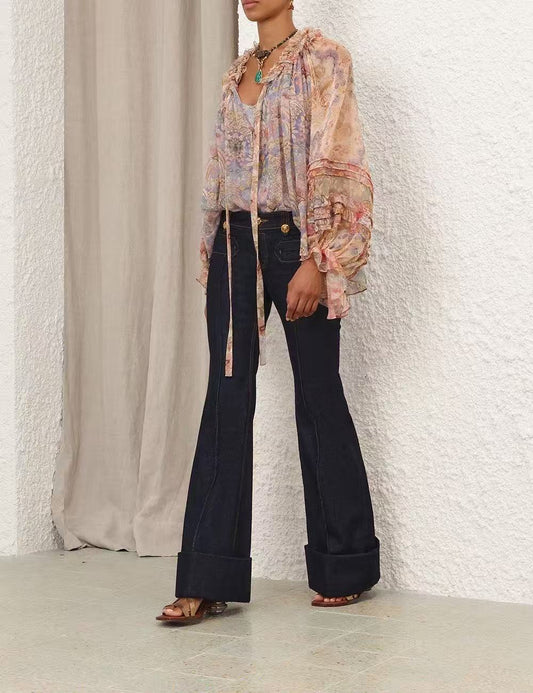 Zimm NEW Printed silk shirt