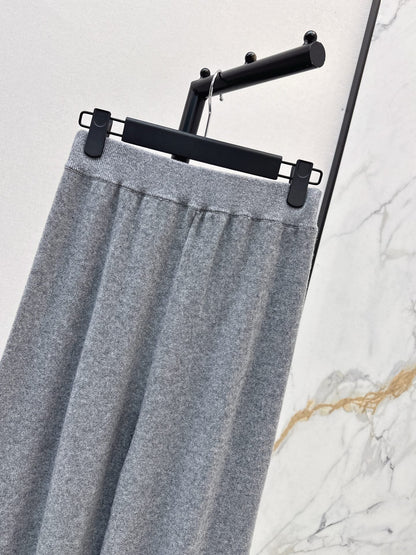 CD NEW Cashmere wide-leg pants