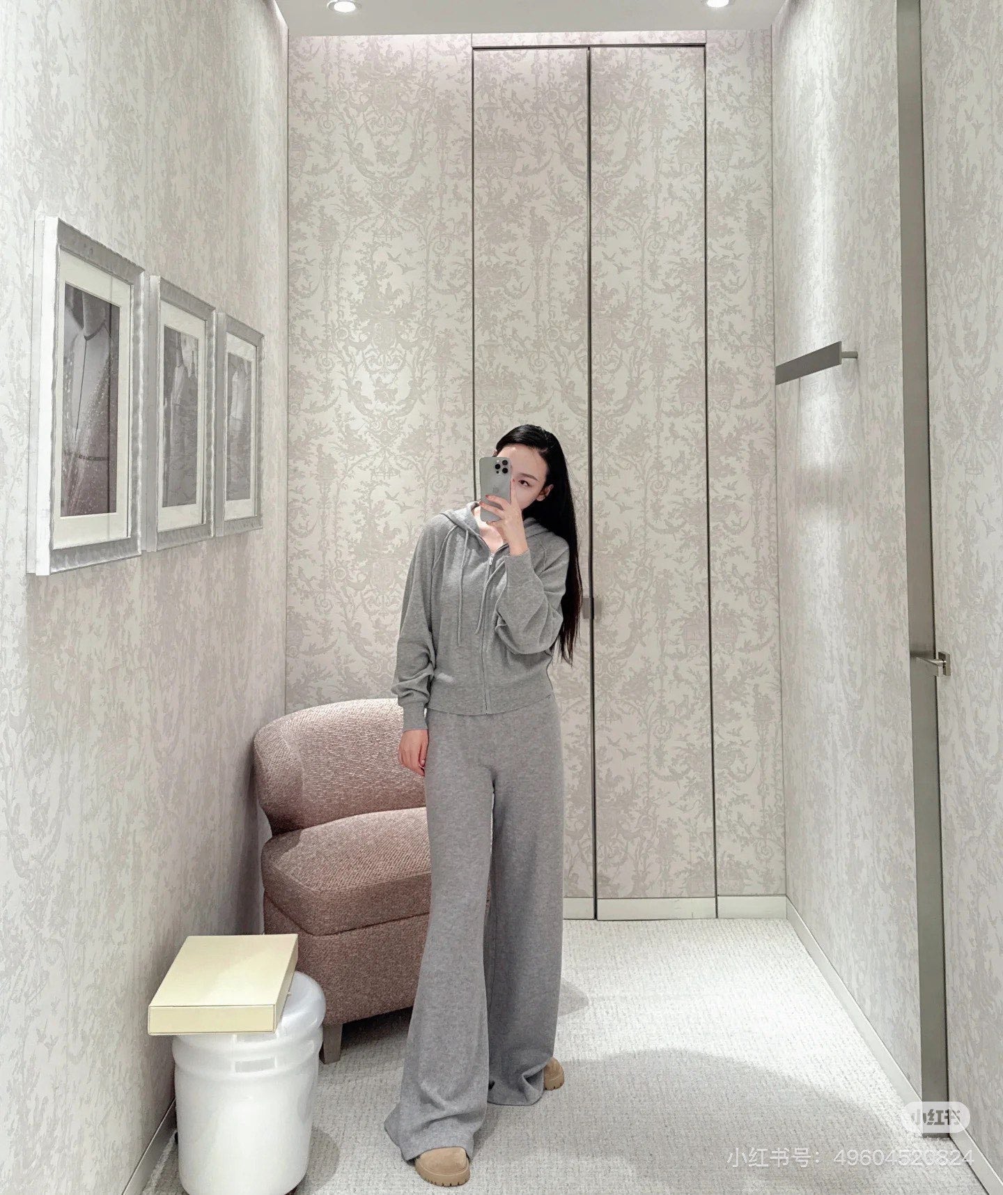 CD NEW Cashmere wide-leg pants