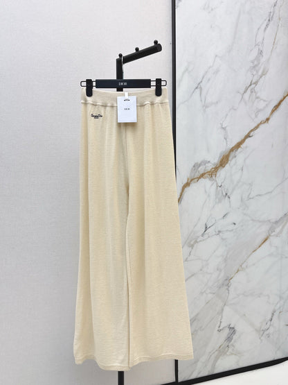 CD NEW Cashmere wide-leg pants