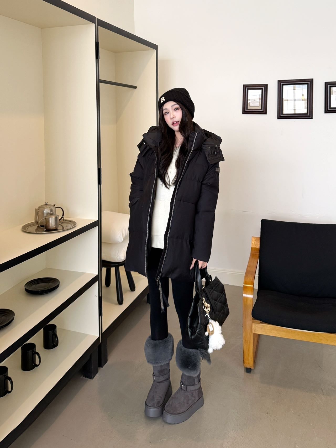 Brune NEW Detachable down jacket