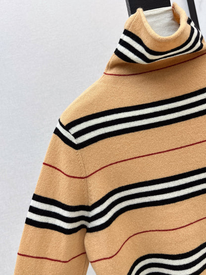Bur NEW Striped turtleneck base layer