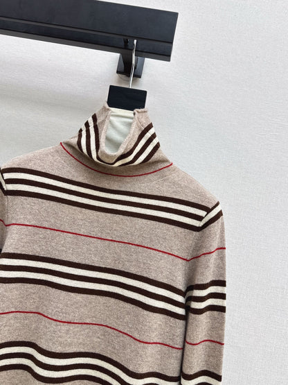 Bur NEW Striped turtleneck base layer