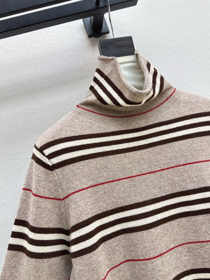 Bur NEW Striped turtleneck base layer