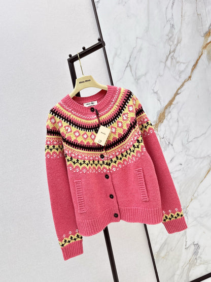 Miu NEW Jacquard cardigan