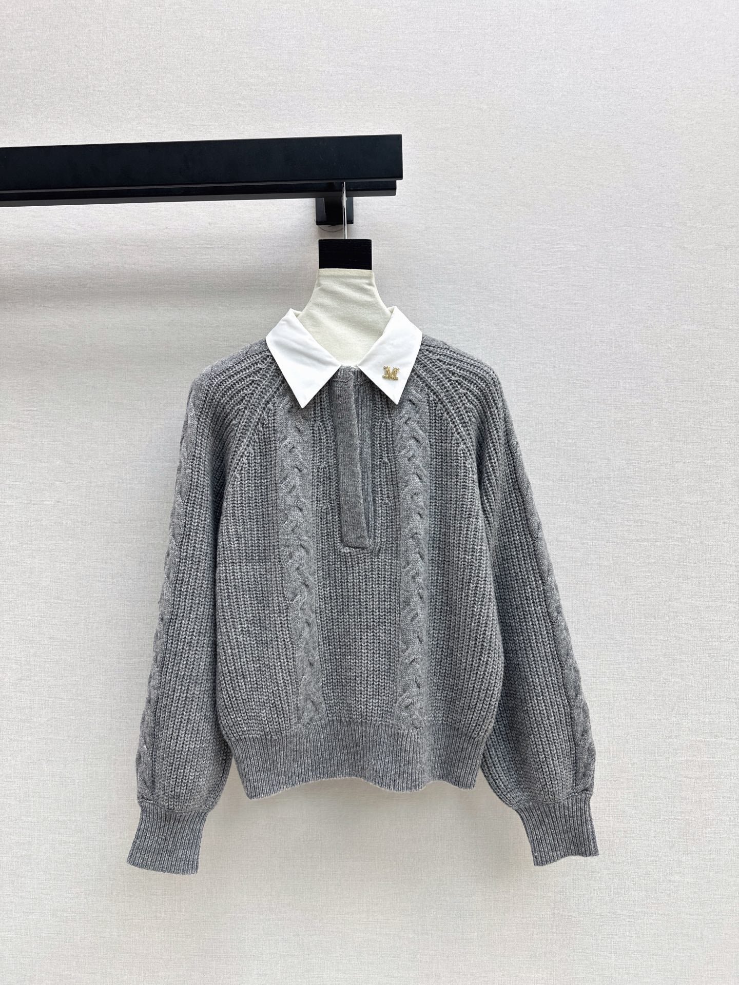 Max NEW Knitted Faux Two-Piece Sweater