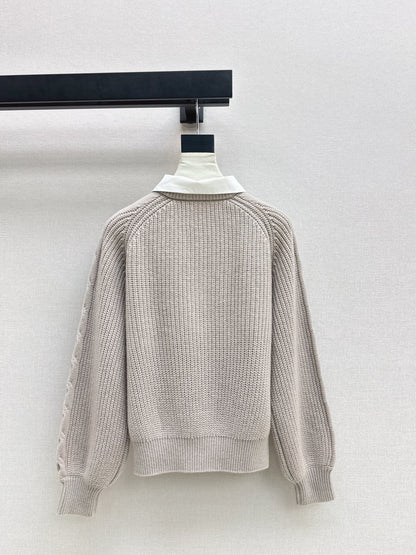 Max NEW Knitted Faux Two-Piece Sweater