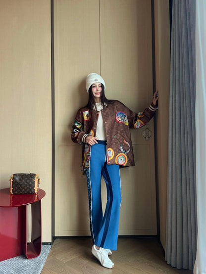 Louis NEW badge print jacket