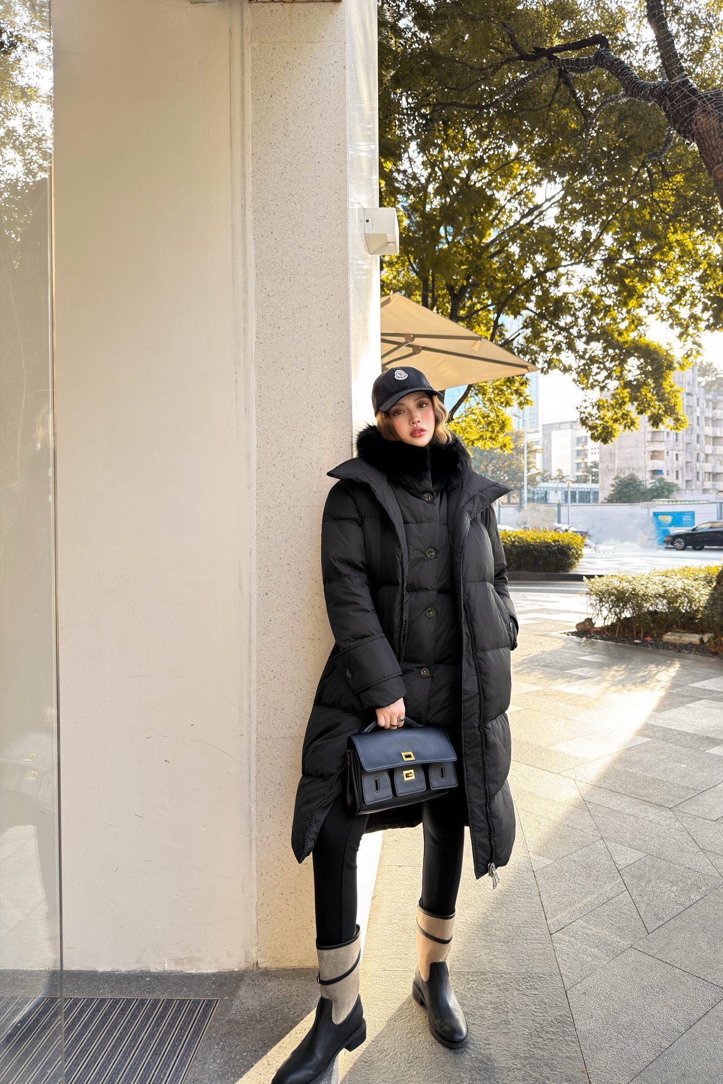 Monc NEW Faux two-piece down jacket