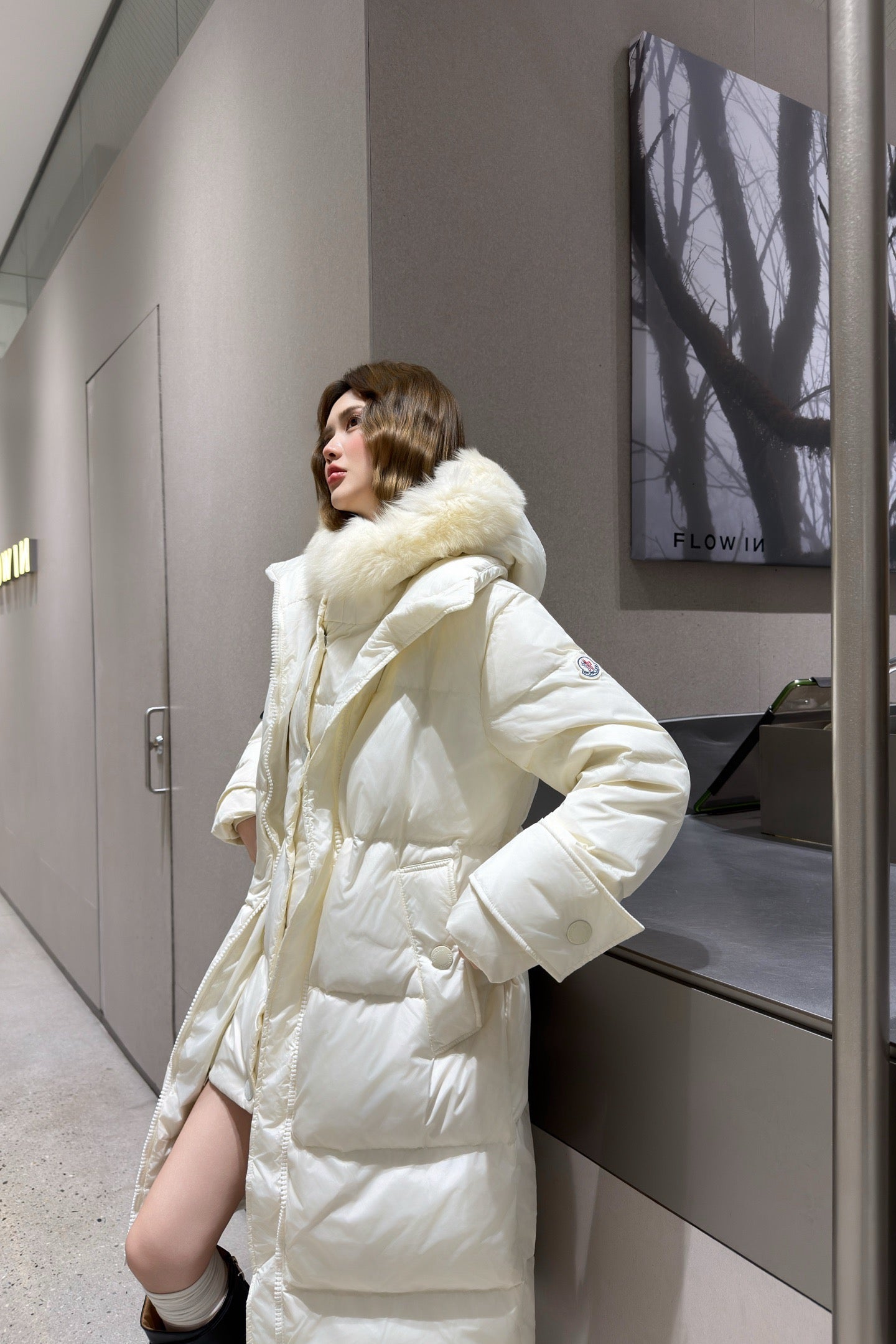 Monc NEW Faux two-piece down jacket