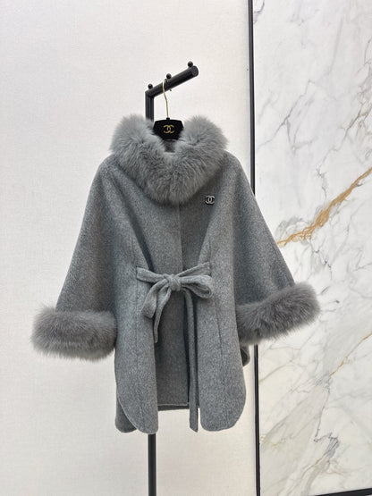 Chan NEW Woolen  cape coat