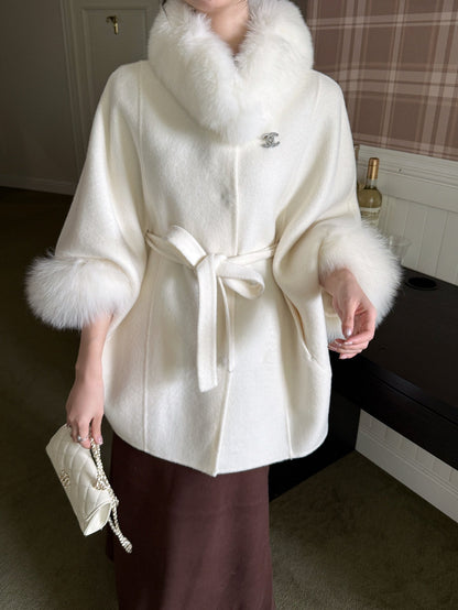 Chan NEW Woolen  cape coat
