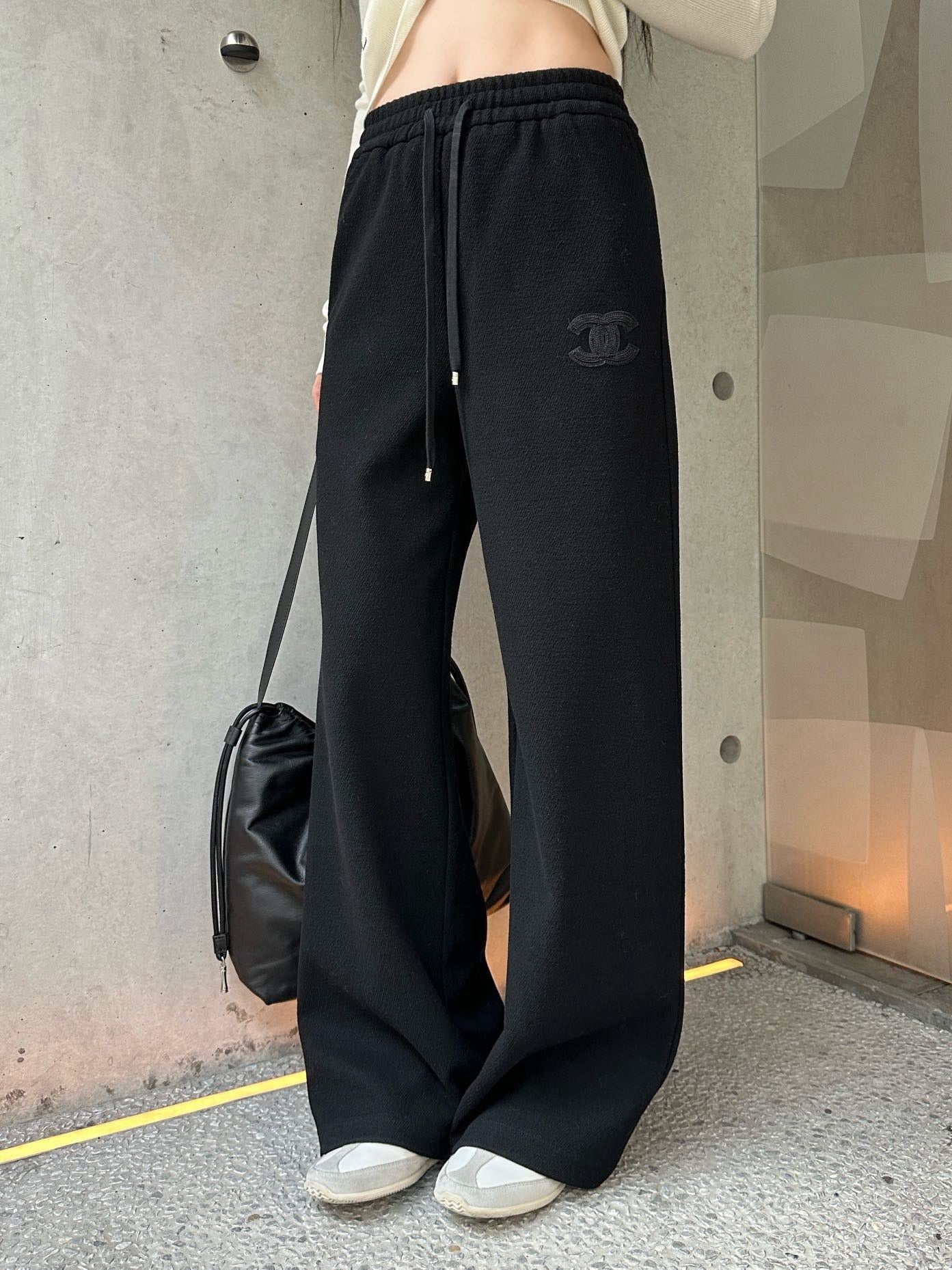 Chan NEW Wool Wide-Leg Pants