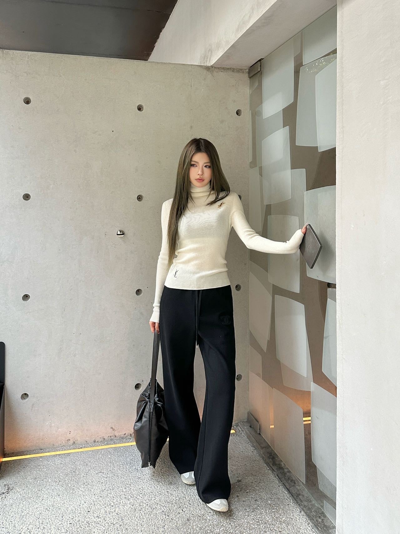 Chan NEW Wool Wide-Leg Pants