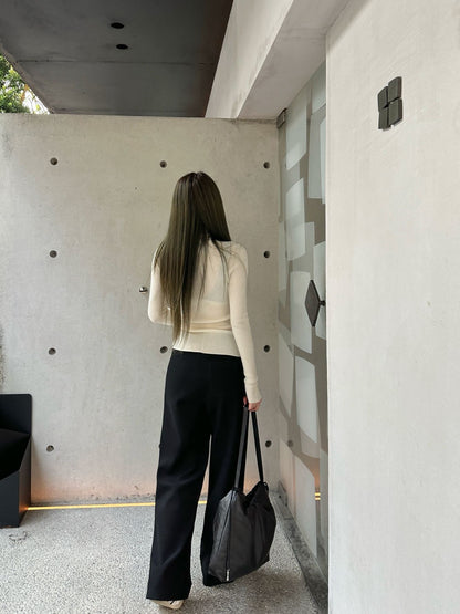 Chan NEW Wool Wide-Leg Pants