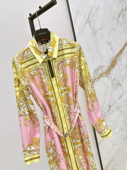 Vers NEW Printed silk dress