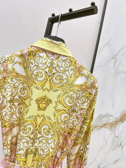 Vers NEW Printed silk dress