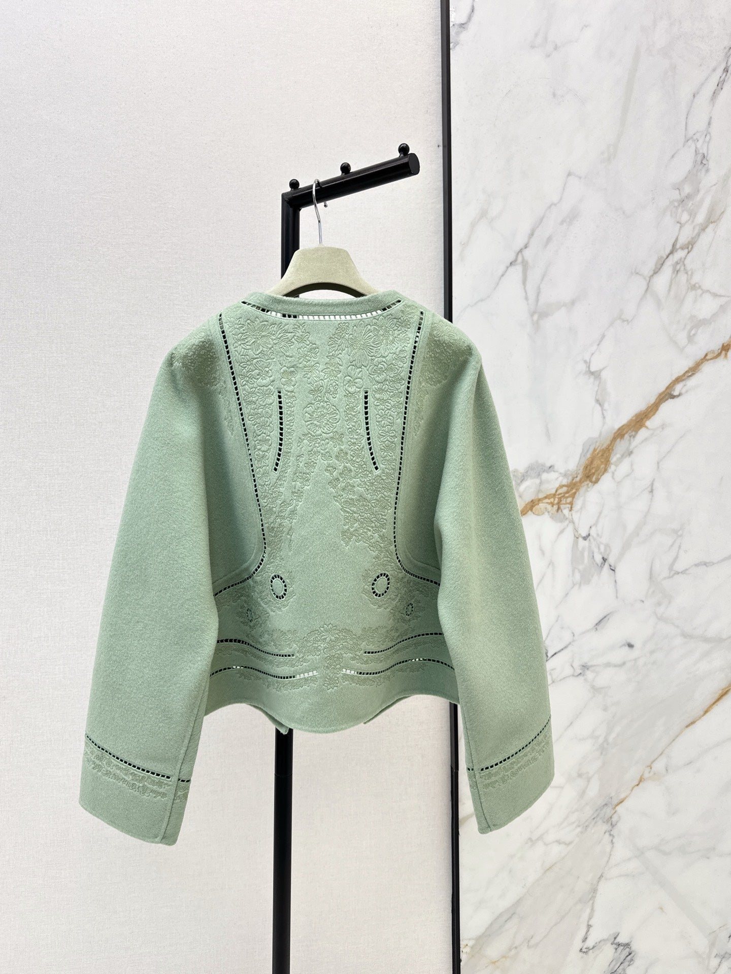 Herm NEW Embroidered cashmere jacket