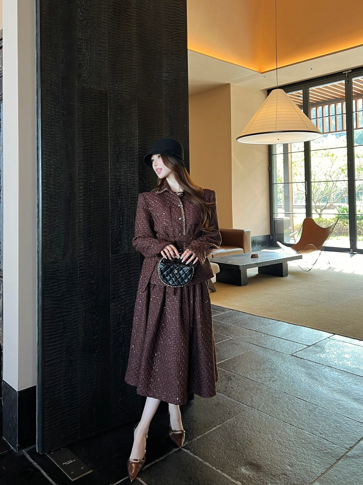 Chan NEW woven skirt