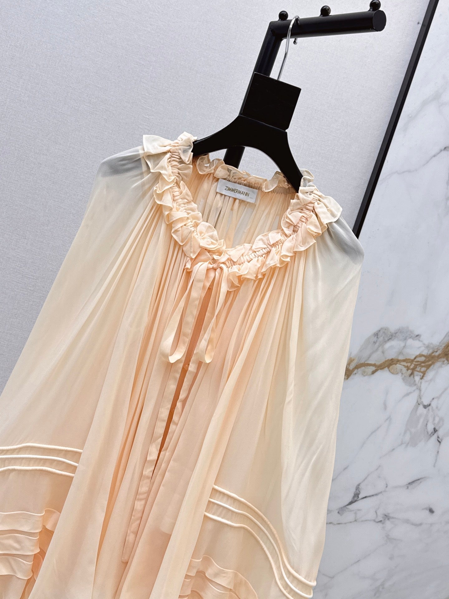 Zimm NEW Silk puff sleeve shirt