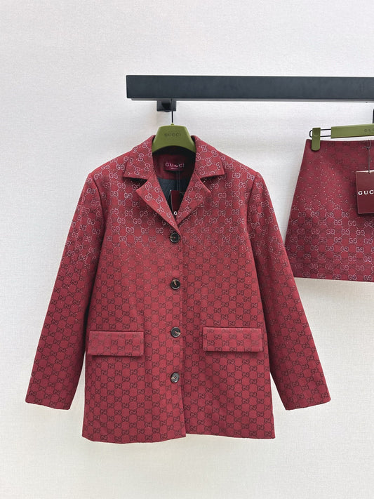 Guc NEW jacquard woven blazer