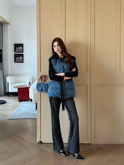 Louis NEW Denim vest down jacket