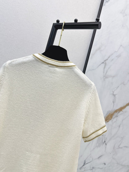 Chan NEW Short-sleeved knitted cardigan