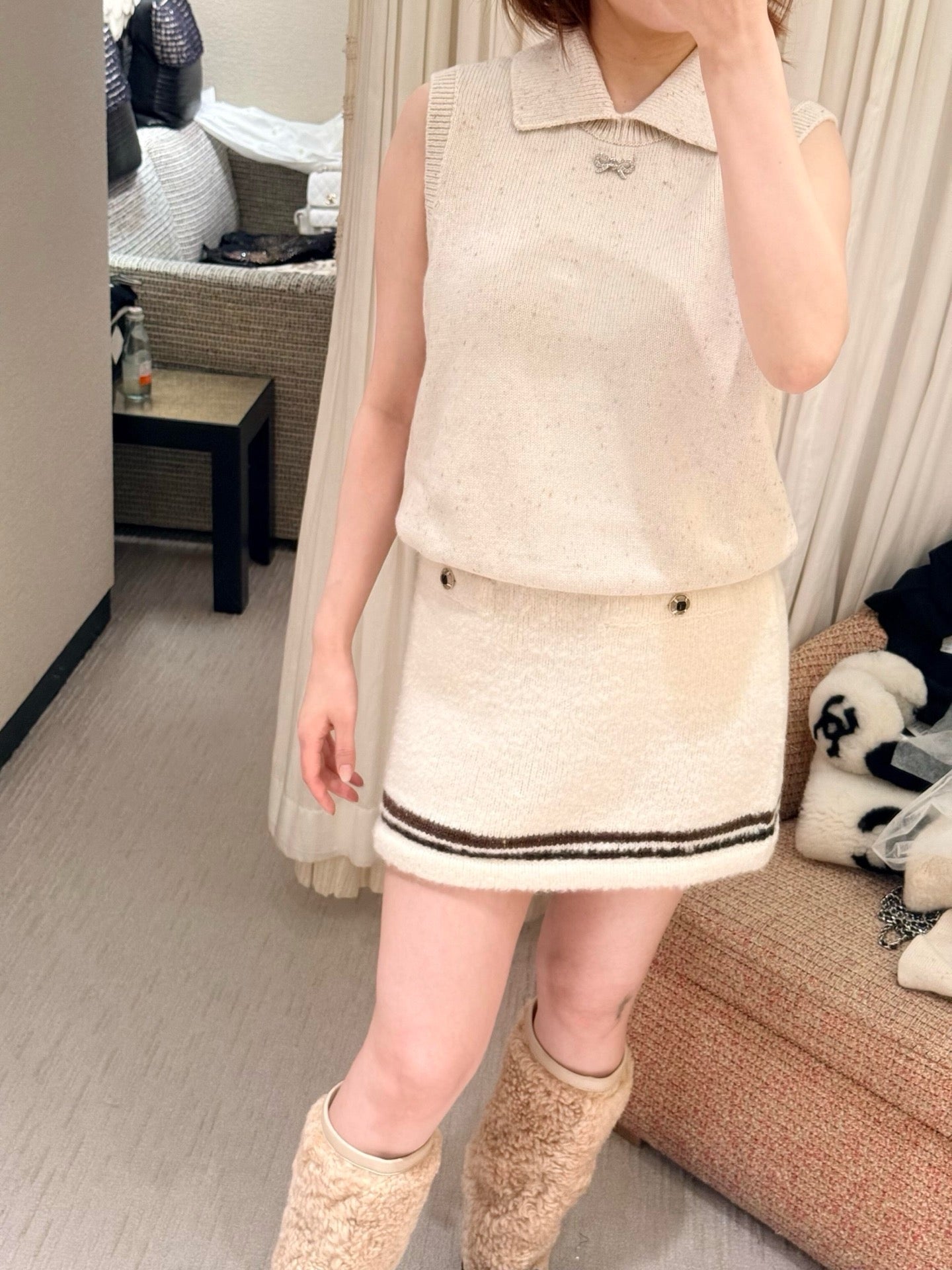 Chan NEW Plush skirt