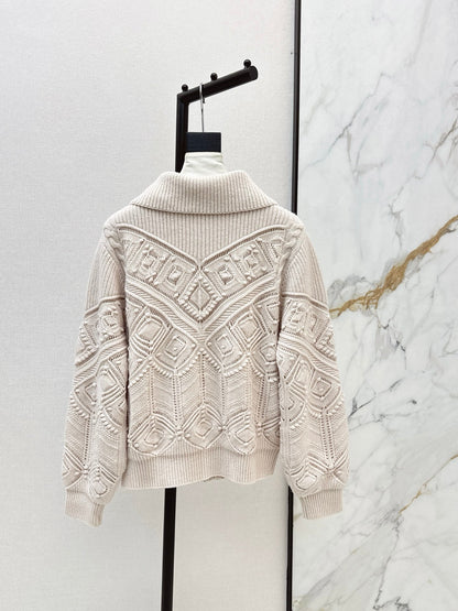 Loro NEW Jacquard knit cardigan