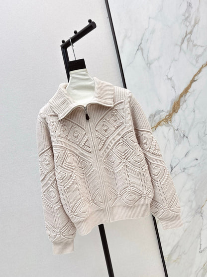 Loro NEW Jacquard knit cardigan