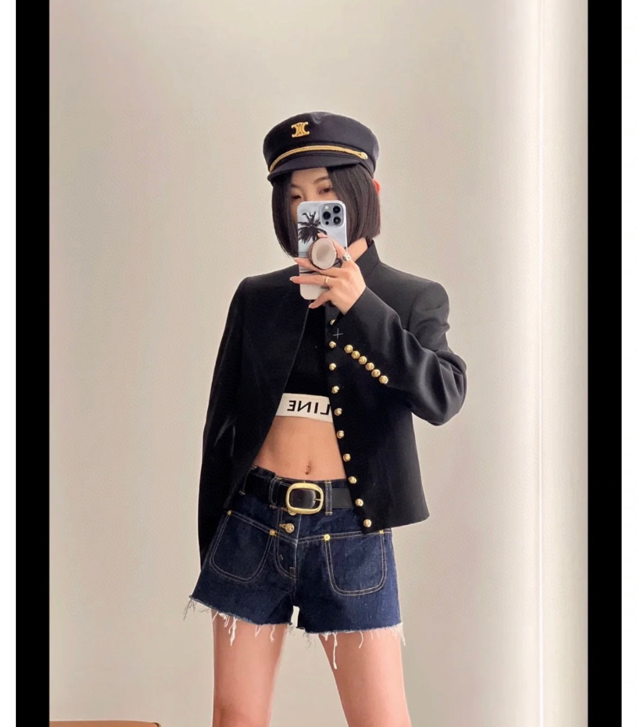 Ce1i NEW gold button jacket