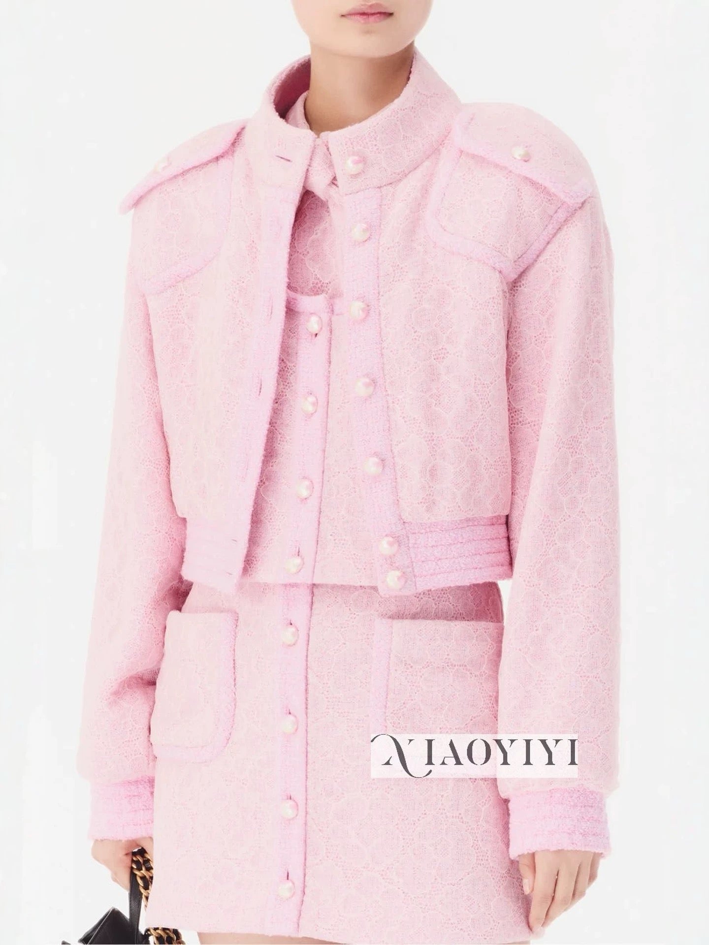 Chan NEW lace woven jacket