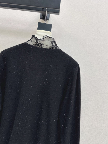Es NEW Lace wool sweater