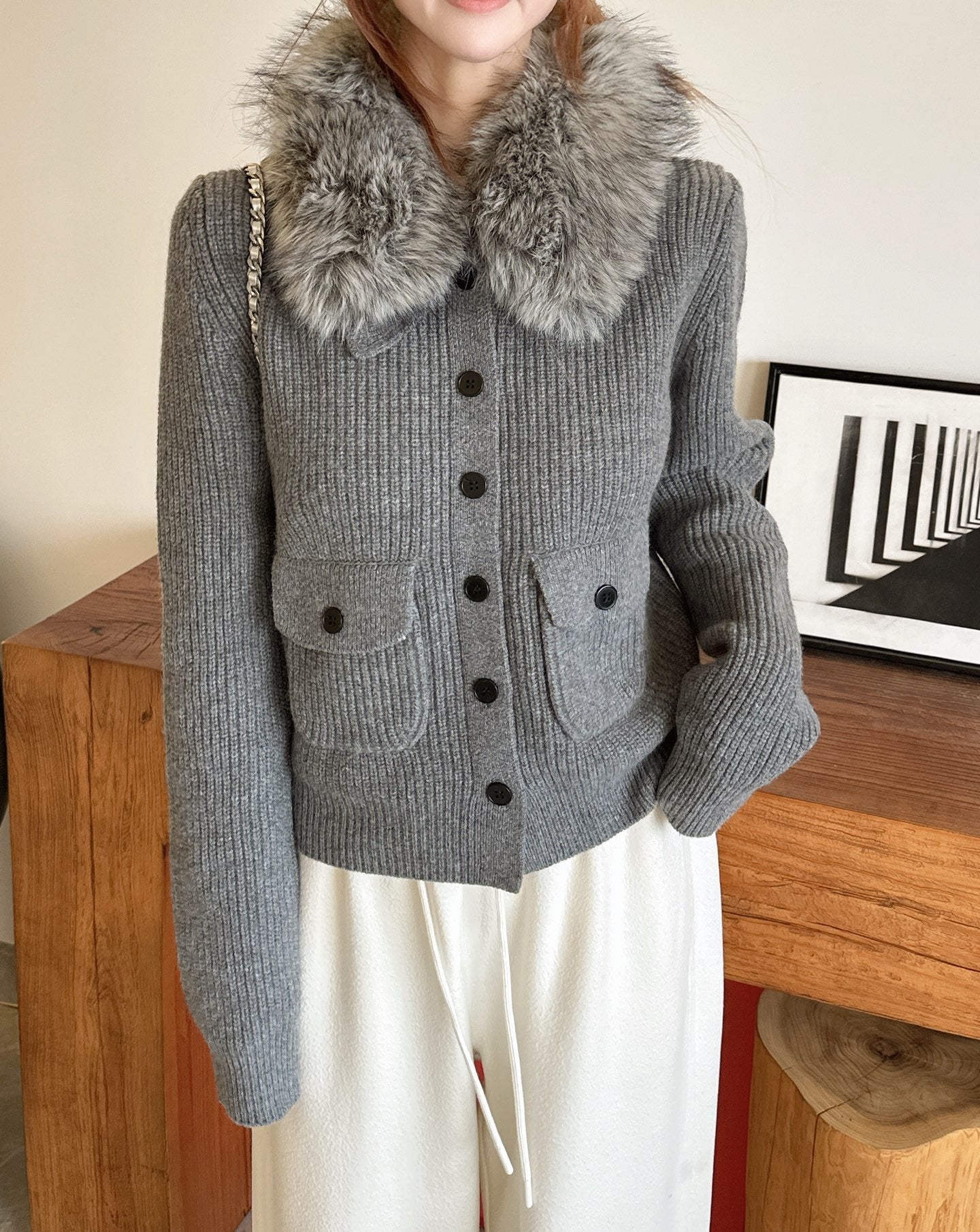 Fend NEW  wool cardigan jacket