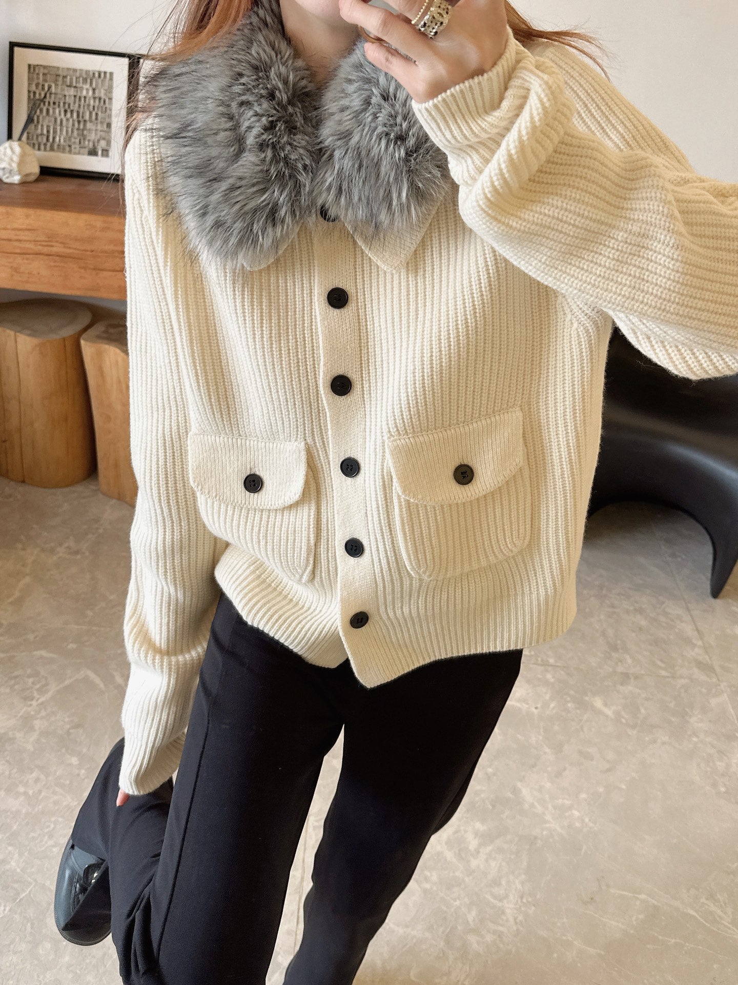 Fend NEW  wool cardigan jacket