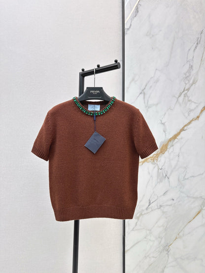 Pra NEW Cashmere short-sleeved sweater