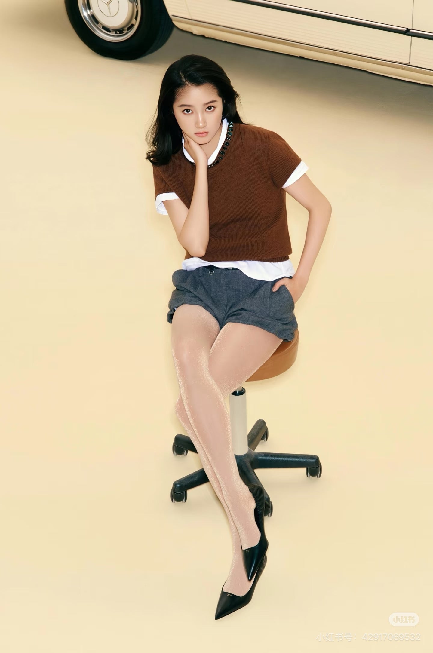 Pra NEW Cashmere short-sleeved sweater