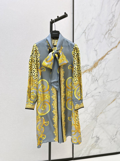 Ver NEW Printed silk dress