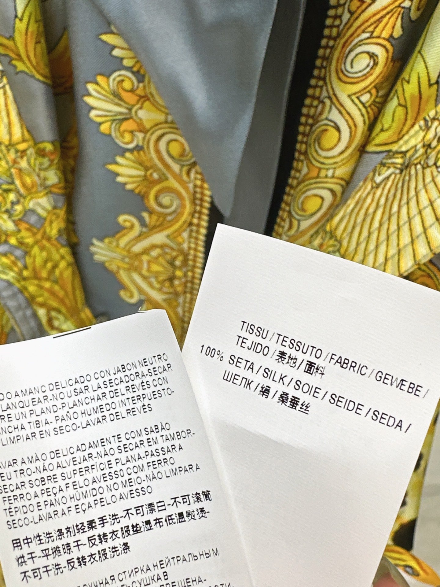 Ver NEW Printed silk dress