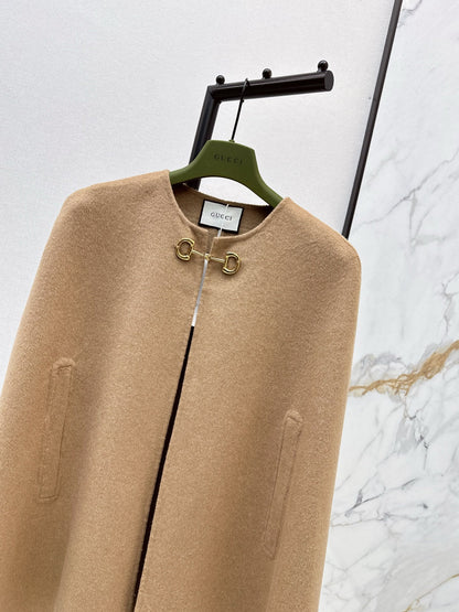 Guc NEW wool cape coat