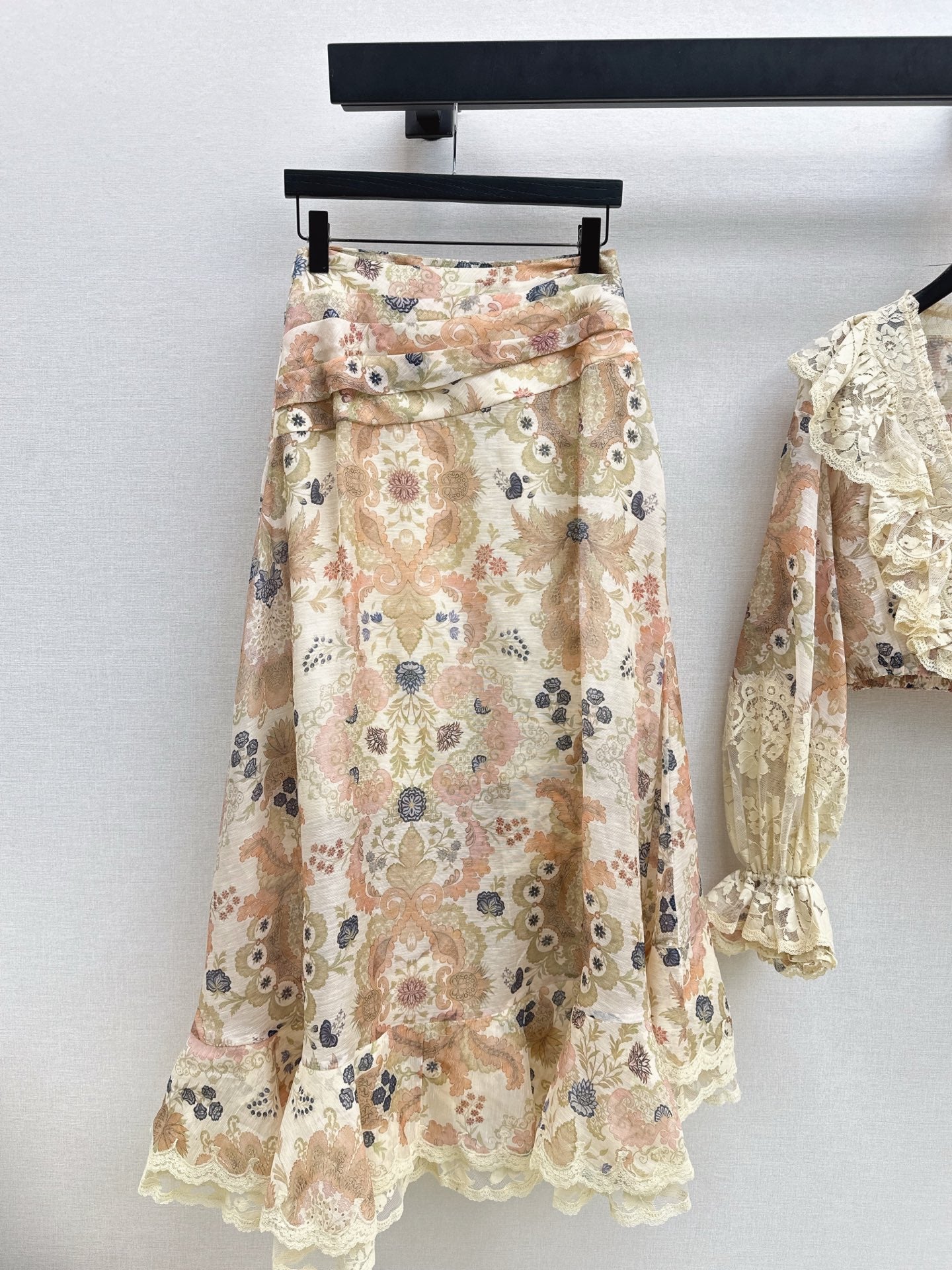 Zimm NEW Silk linen skirt