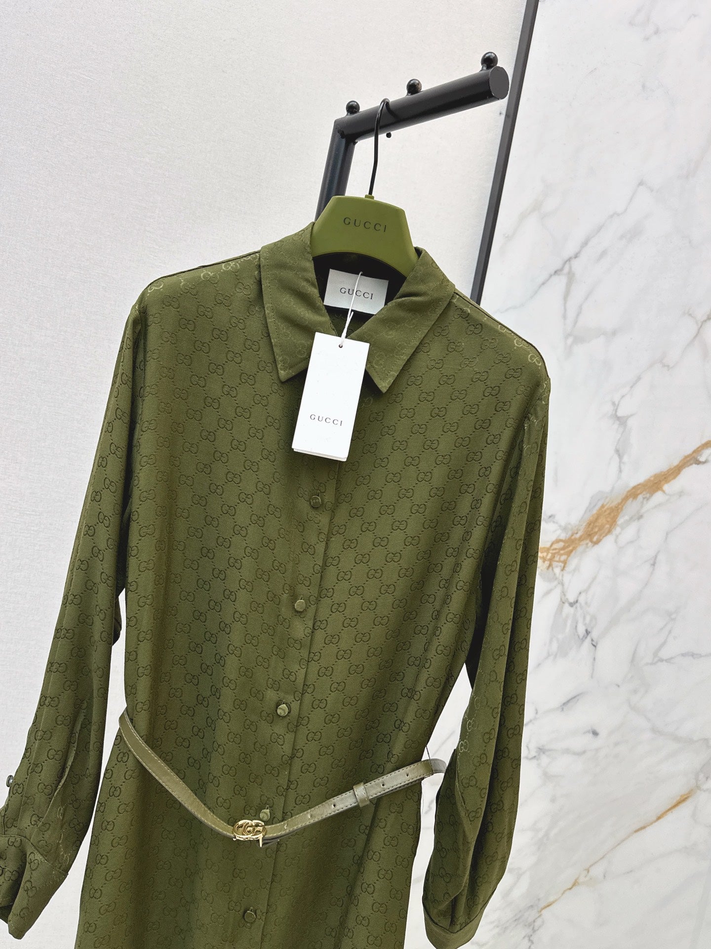 Guc NEW Jacquard belted dress