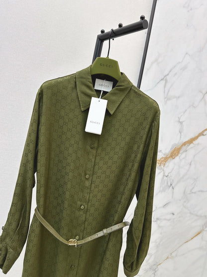 Guc NEW Jacquard belted dress