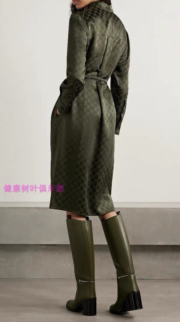 Guc NEW Jacquard belted dress