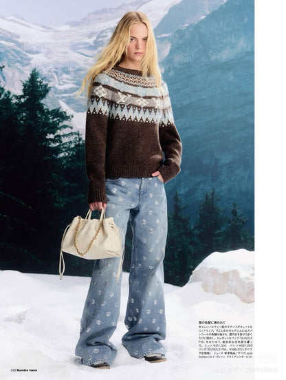 Louis NEW Gold Coin Sequin Jeans